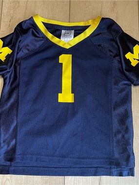 Kids 2T Michigan UofM Wolverines Football Athletic Jersey